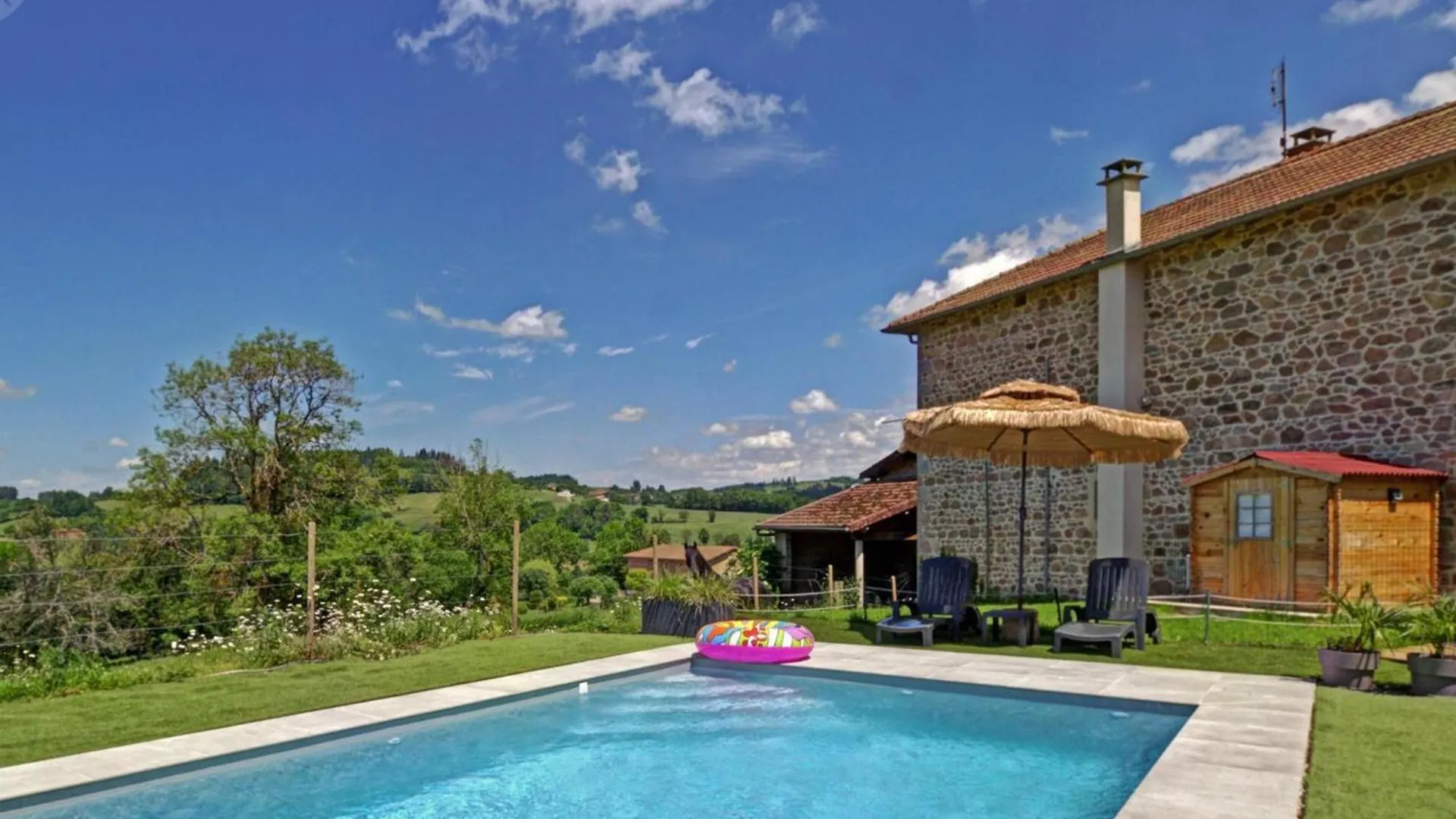 Gite Avec Piscine, Cheminee, Jardin, Et Animaux Acceptes - Fr-1-496-32 Belmont-de-la-Loire